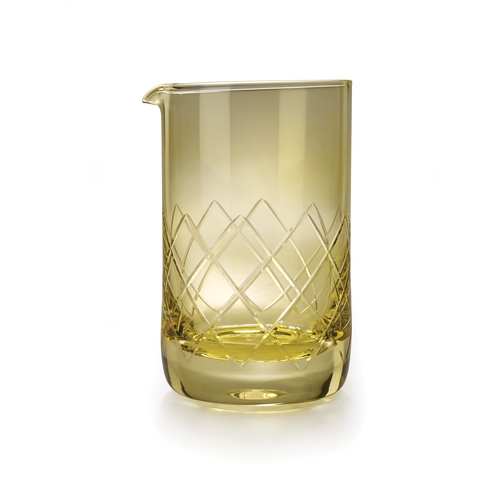 Mercer Culinary M37220YL Barfly 17 oz. Gold Exterior Mixing Glass w/ Weighted Base