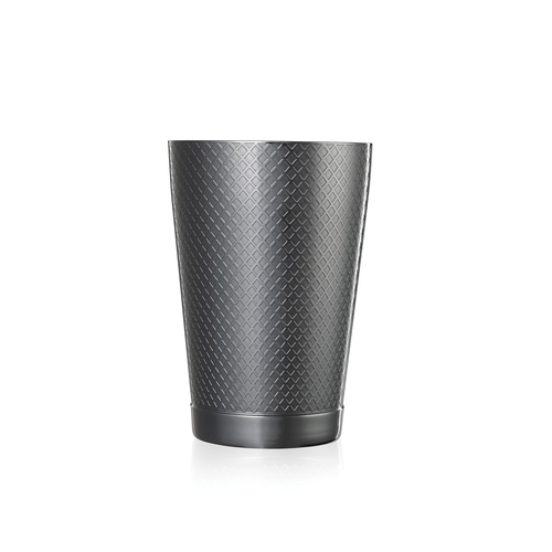 Mercer Culinary M37198BK Barfly 18 oz Diamond Etched Lattice Shaker w/ Capped Bottom