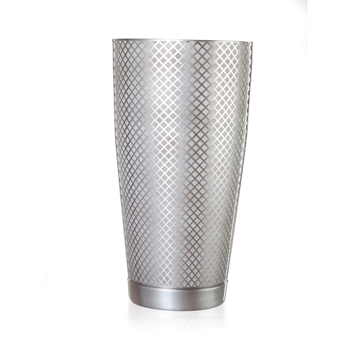 Mercer Culinary M37199 Barfly 28 oz Diamond Etched Lattice Shaker w/ Capped Bottom