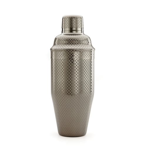 Mercer Culinary M37205BK Barfly 24 oz Diamond Etched Lattice Japanese Cocktail Shaker