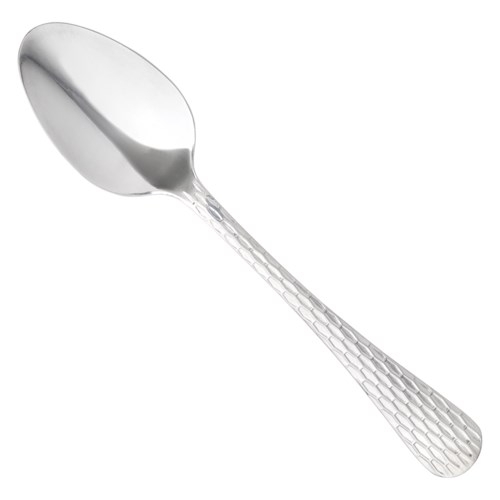 Winco 0023-01 Caspian Medium Weight Stainless Steel Teaspoon - 1 Doz