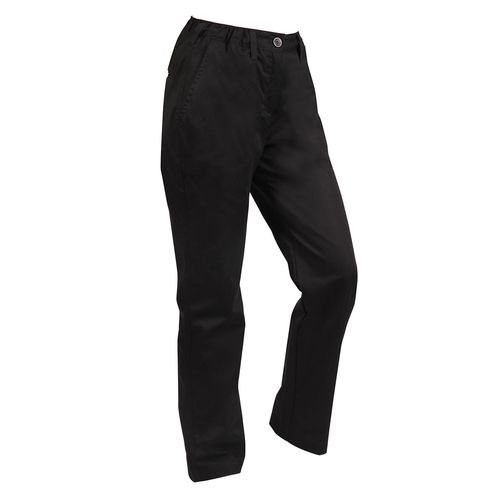 Mercer Culinary M62120BK1X Renaissance Women's Black Chef Pants w/ Finished Cuffs - XL