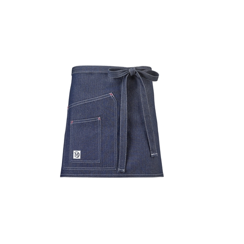 Mercer Culinary M63202DEN Metro Edge Indigo Cotton Denim Waist Apron w/ 44" Ties