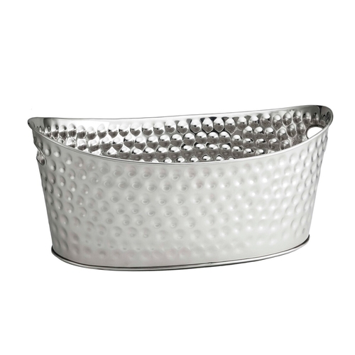 TableCraft BT2013 Bali™ 4 Gallon Oval Stainless Steel Beverage Tub