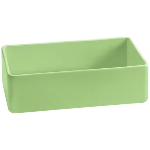 TableCraft CW4026MM Cold Holding 2qt. Modern Mint Rectangular Aluminum Bowl