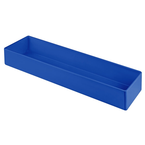 TableCraft CW4008CBL Cold Holding 3.25 qt. Cobalt Blue Aluminum Rectangular Bowl