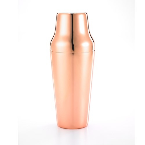 Mercer Culinary M37085CP Barfly Copper Plated 2 Piece 24oz Parisienne Cocktail Shaker