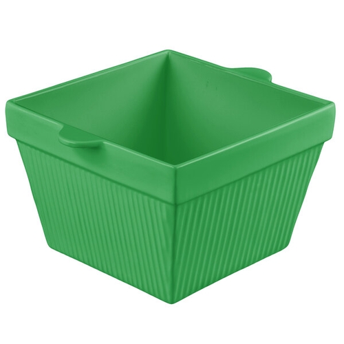 TableCraft CW1490GN Cold Holding 6.5 qt. Green Finish Aluminum Square Bowl