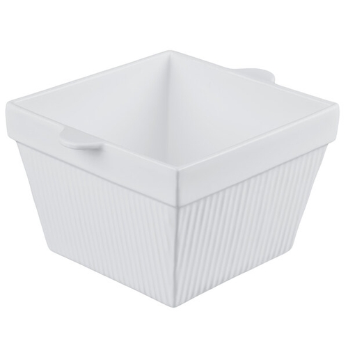 TableCraft CW1490GY Cold Holding 6.5 qt. Grey Finish Aluminum Square Bowl