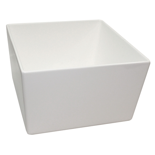 TableCraft CW4036N 9.5 qt. Natural Finish Aluminum Square Bowl w/ Straight Edge