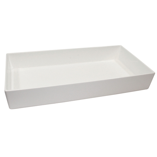 TableCraft CW4032N 10 qt. Natural Finish Cast Aluminum Rectangular Bowl