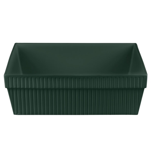 TableCraft CW1494HGN Cold Holding 24 qt. Hunter Green Finish Aluminum Square Bowl