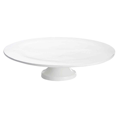 TableCraft CW17005W Cold Holding 13-1/2" dia. White Cake Stand w/ Platter