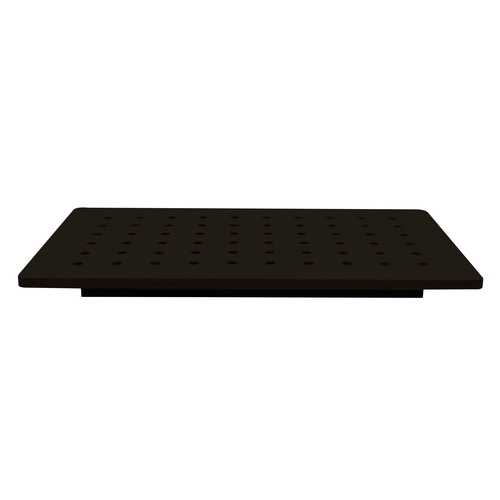 TableCraft CW6432BK 21.6"x13.5" Black Versa-Tile Perforated Carving Station 