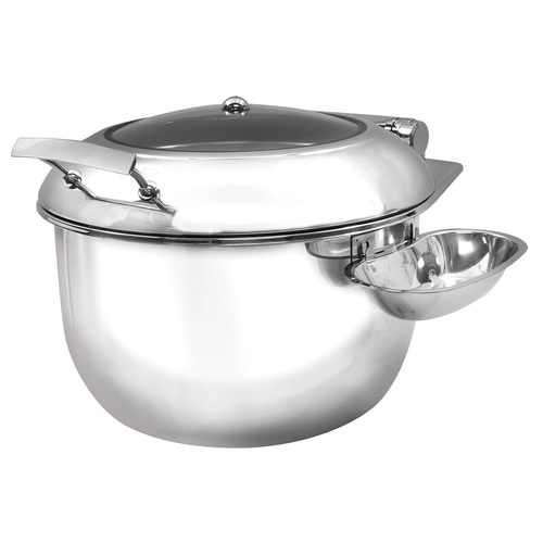 TableCraft CW40182 9 Qt. Induction Soup Stainless Steel Chafer Dish