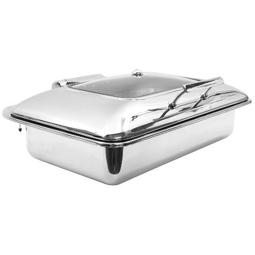 TableCraft CW40161 9 Qt. Induction Round Chafer Dish w/ Full Size Pan