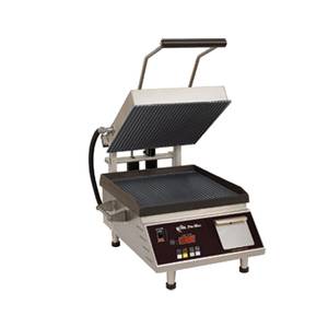 Star PGT14IEGT Panini Sandwich Grill Grooved Top Smooth Bottom w/ Timer 
