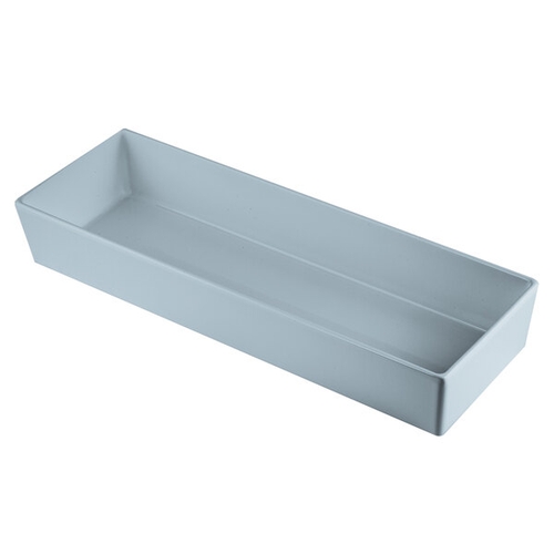 TableCraft CW5008GY Simple Solutions™ Half Size 5 Qt. Long Aluminum Bowl