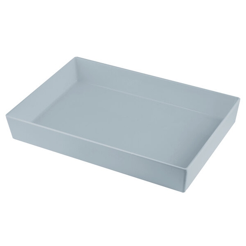 TableCraft CW5000GY Simple Solutions™ Full Size 10 Qt. Long Aluminum Bowl