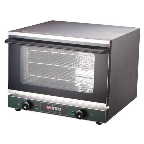 Winco ECO-250 Electric Countertop Quarter-Size Convection Oven - 1440 Watt