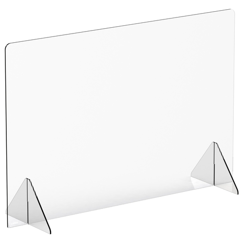 Winco ACSS-4832 Countertop Clear Acrylic 48" x 32" Safety Shield