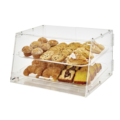 Winco ADC-2 21" x 18" Countertop Self-Service Pastry Display Case