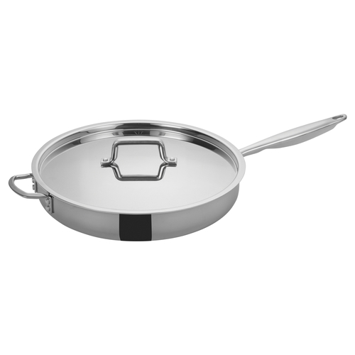 Winco TGET-7 Tri-Gen Induction-Ready 7 qt. Sauté Pan w/ Cover