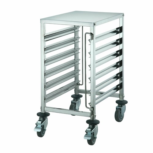 Winco SRK-12 Half Height Mobile Stainless Steel Food Pan Rack