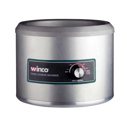 Winco FW-11R500 11 Qt Round Countertop Electric Food Cooker / Warmer