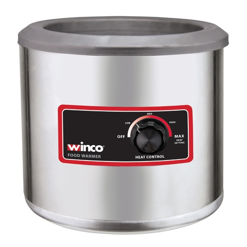 Winco FW-7R250 7 Qt Round Countertop Electric Food Warmer