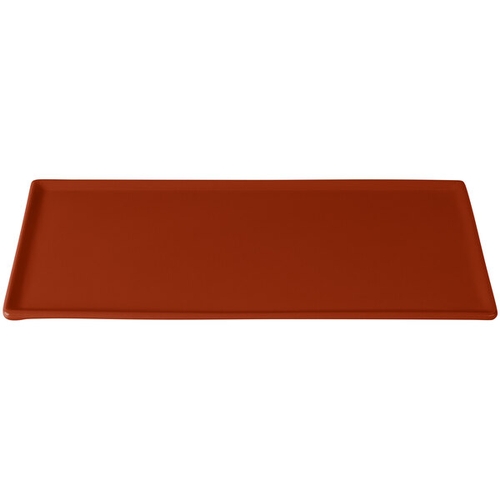 TableCraft CW2106CP Rectangular Cast Aluminum 13-1/4" x 6-3/4" Platter - Copper