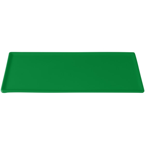 TableCraft CW2106GN Rectangular Cast Aluminum 13-1/4" x 6-3/4" Platter - Green