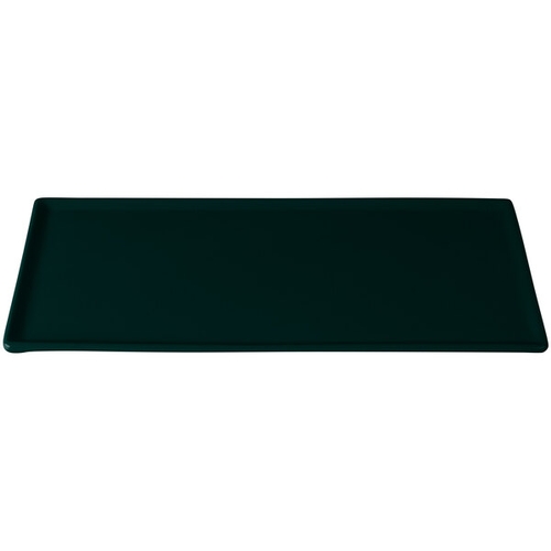 TableCraft CW2106HGN Rectangular Cast Aluminum 13.25"x6.75" Platter- Hunter Green