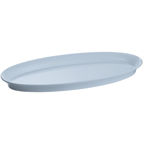 TableCraft CW2210GY Ovular Cast Aluminum 21" x 9" King Fish Platter - Grey