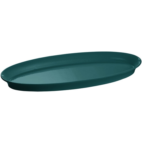 TableCraft CW2210HGN Ovular Cast Aluminum 21" x 9" King Fish Platter-Hunter Green