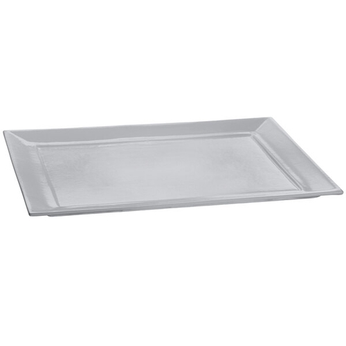 TableCraft CW3620N Rectangular Cast Aluminum 17.8" x 14.6" Platter - Natural