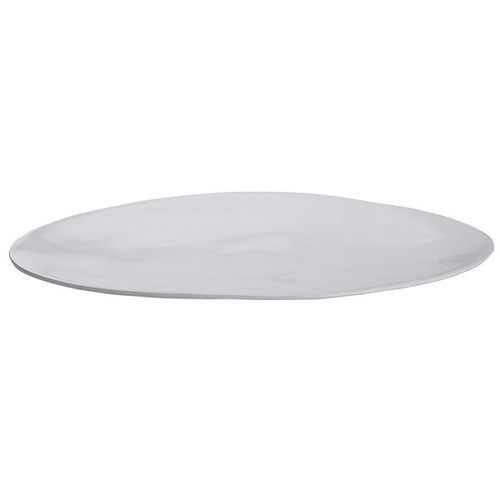 TableCraft CW11068N Oblong Cast Aluminum 25.35" x 12" Platter - Natural