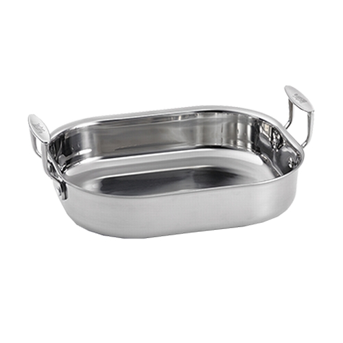 TableCraft CW2030 Stainless Steel 3.5 qt. Roasting Pan w/ Brushed Finish