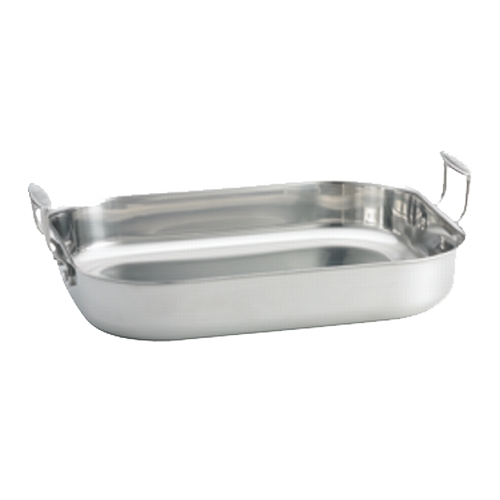 TableCraft CW2032 Stainless Steel 6 qt. Roasting Pan w/ Brushed Finish