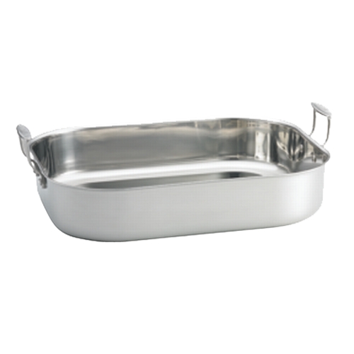 TableCraft CW2034 Stainless Steel 11 qt. Roasting Pan w/ Brushed Finish