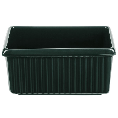 TableCraft CW1530HGN Cold 3 qt. Aluminum Rectangle Serving Bowl - Hunter Green