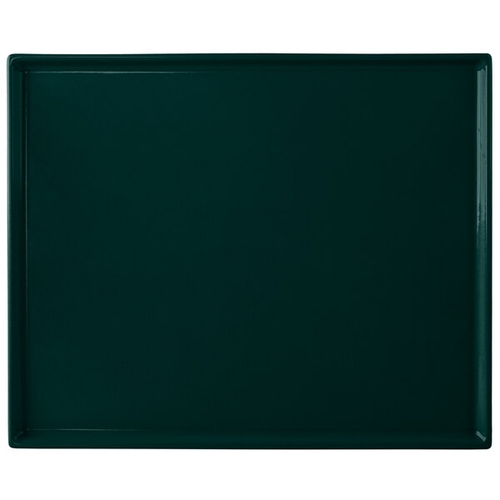 TableCraft CW2112HGN Rectangular Half Size Cooling Serving Tray - Hunter Green