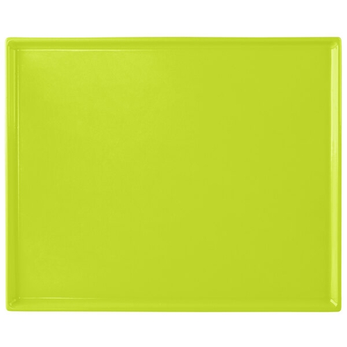 TableCraft CW2112LG Rectangular Half Size Cooling Serving Tray - Lime Green