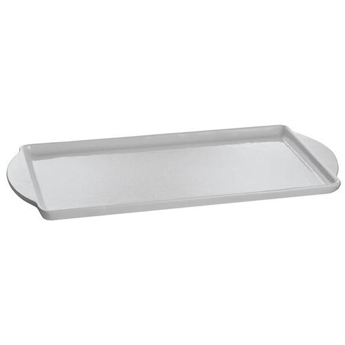 TableCraft CW4220GY Rectangular 13.5" x 24.25" Aluminum Display Tray - Grey