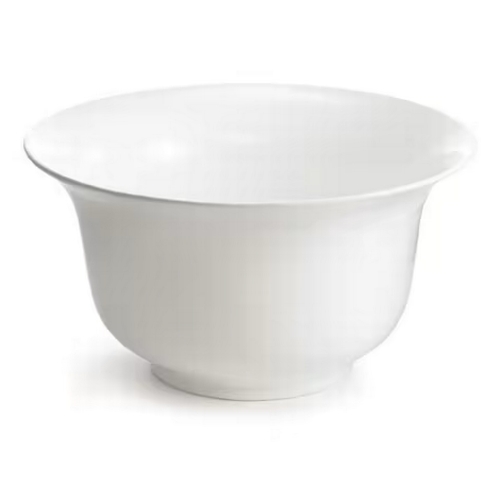 TableCraft CW3130W 3.25 qt. Cast Aluminum Round Tulip Salad Bowl - White