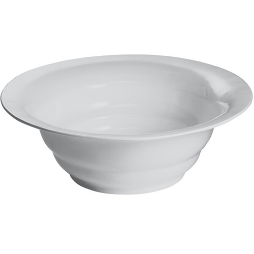 TableCraft CW3120N 10 qt. Cast Aluminum Wide Rim Salad Bowl - Natural