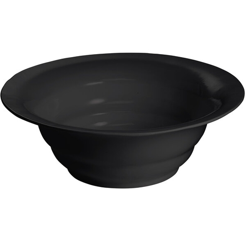 TableCraft CW3120BK 10 qt. Cast Aluminum Wide Rim Salad Bowl - Black