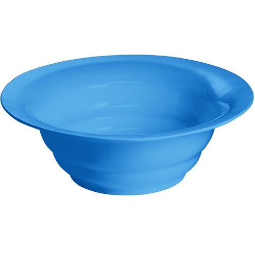 TableCraft CW3120SBL 10 qt. Cast Aluminum Wide Rim Salad Bowl - Sky Blue