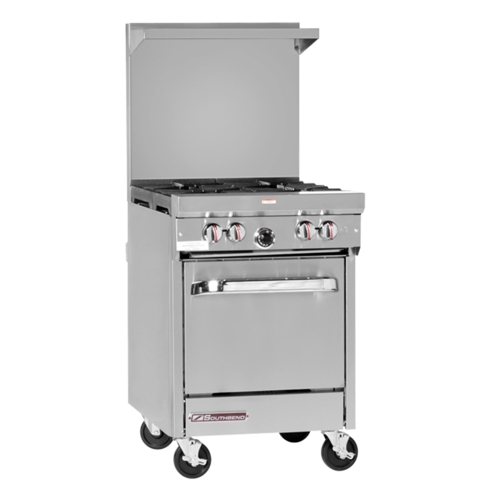 Southbend S36A-2TR S-Series Gas 2 Burner Restaurant Range w/ 24" Right Griddle