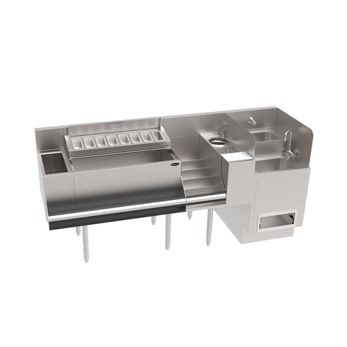 Krowne Metal KR24-TCS76F 76" Wide Taffer Command Cocktail Station